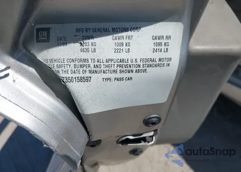 2005 Cadillac Cts Standard z USA, uszkodzony, nr VIN 1G6DP567350158597